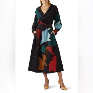 EUC ViNCE chemise midi dress L